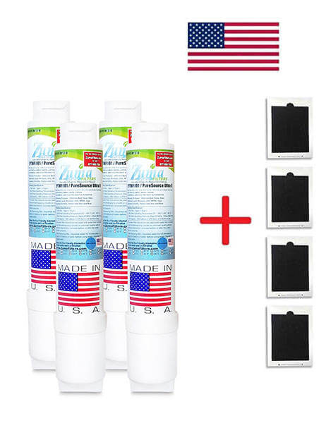 4 EPTWFU01 Compatible Refrigerator Water & Ice Filter OPFF2-RF300 + Odor Filters