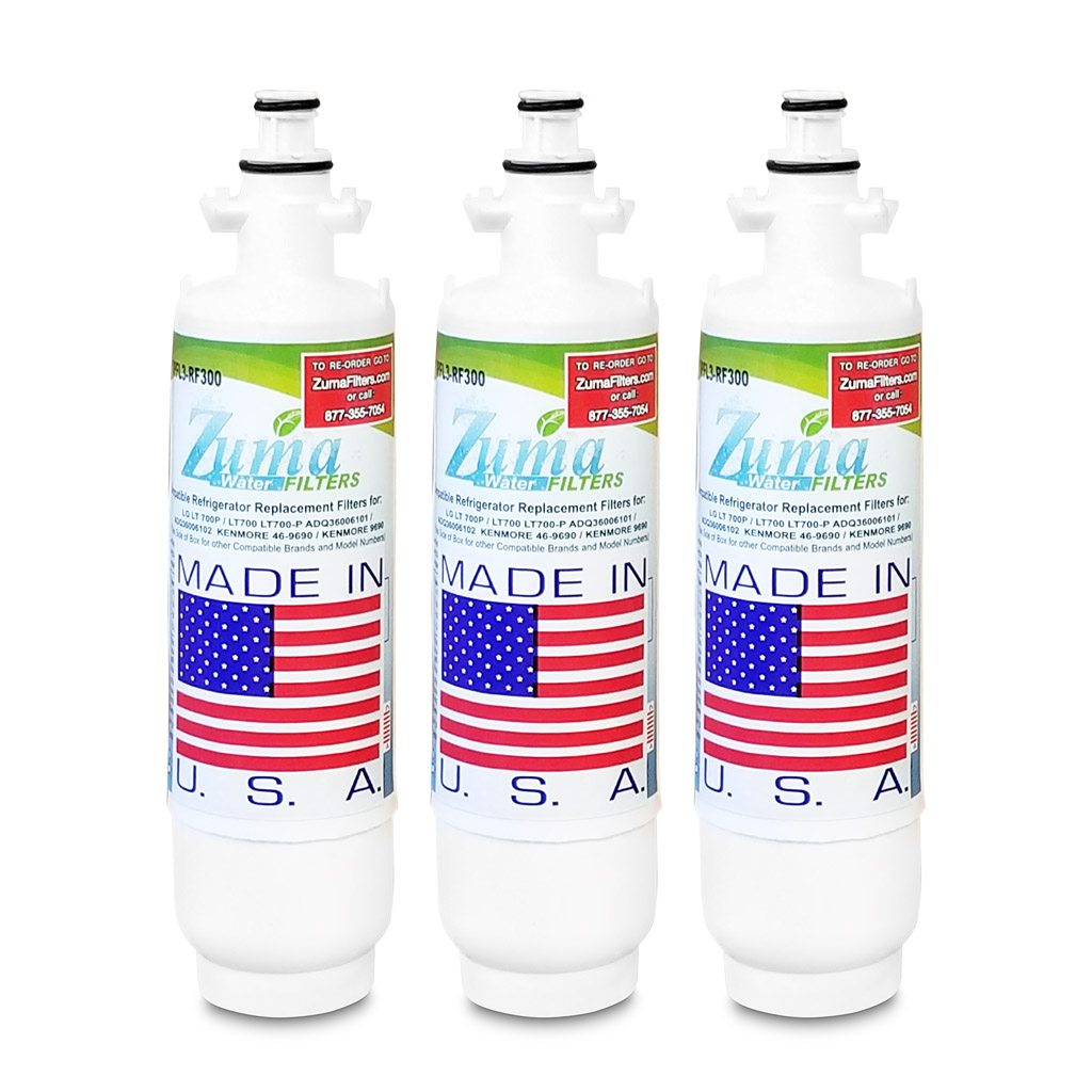 LG ADQ36006101-S Compatible Refrigerator Water and Ice Filter (3 Pack) OPFL3-RF300