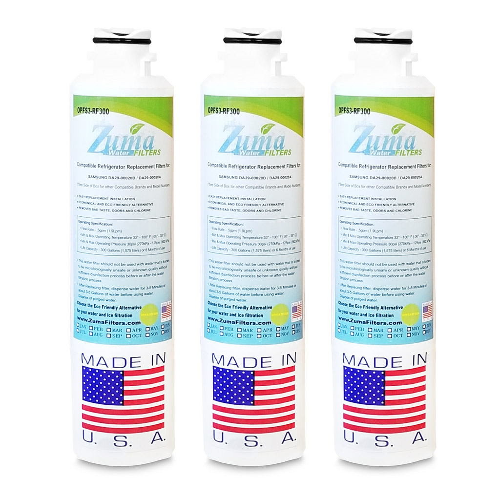 Samsung DA29-00020B Compatible Refrigerator Water and Ice Filter (3 Pack) OPFS3-RF300
