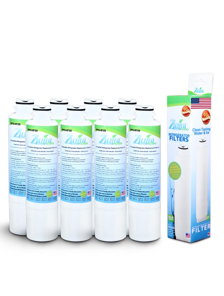 Samsung DA29-00020B Compatible Refrigerator Water and Ice Filter (8 Pack) OPFS3-RF300